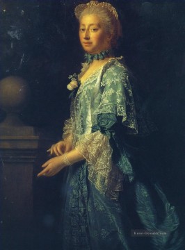  august - Porträt von augusta der saxe gotha Prinzessin von Wales 1 Allan Ramsay Portraiture Classicismus